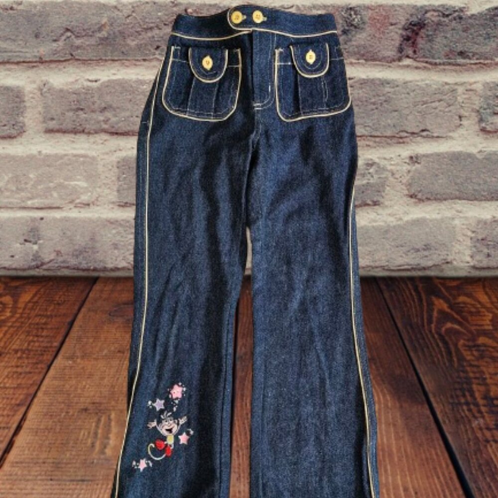 NICK JR. VINTAGE GIRL ELASTIC BACK WAIST BAND JEANS - SIZE 6